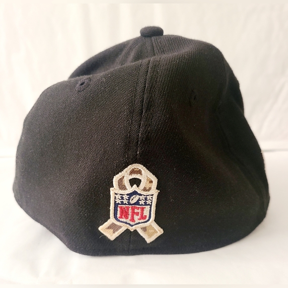 Los Angeles Rams HAT New Era 3930 NFL Team Salute To Service Stretch FITTED Hat - Picture 8 of 8